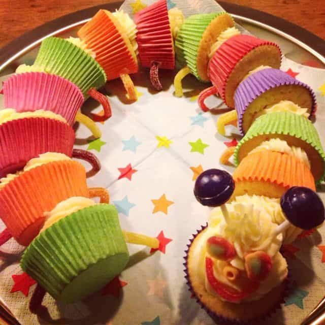 Kindertraktatie: De cupcake rups