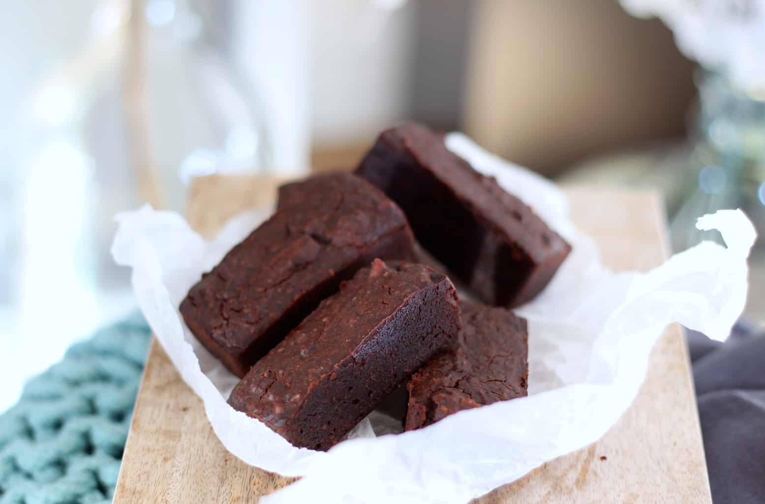 Zwarte bonen brownies met chili