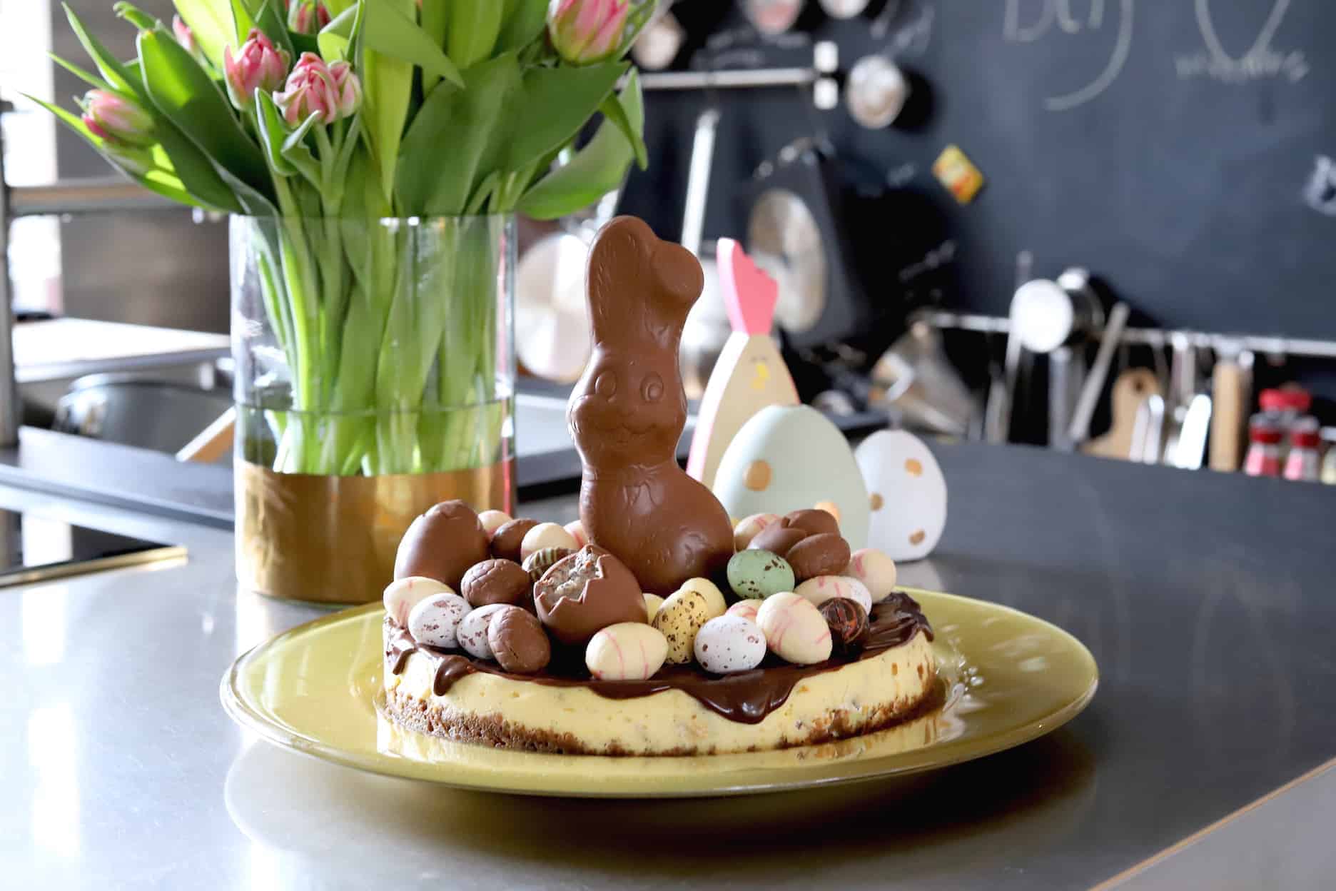 Philadelphia cheesecake met héél veel paaseitjes