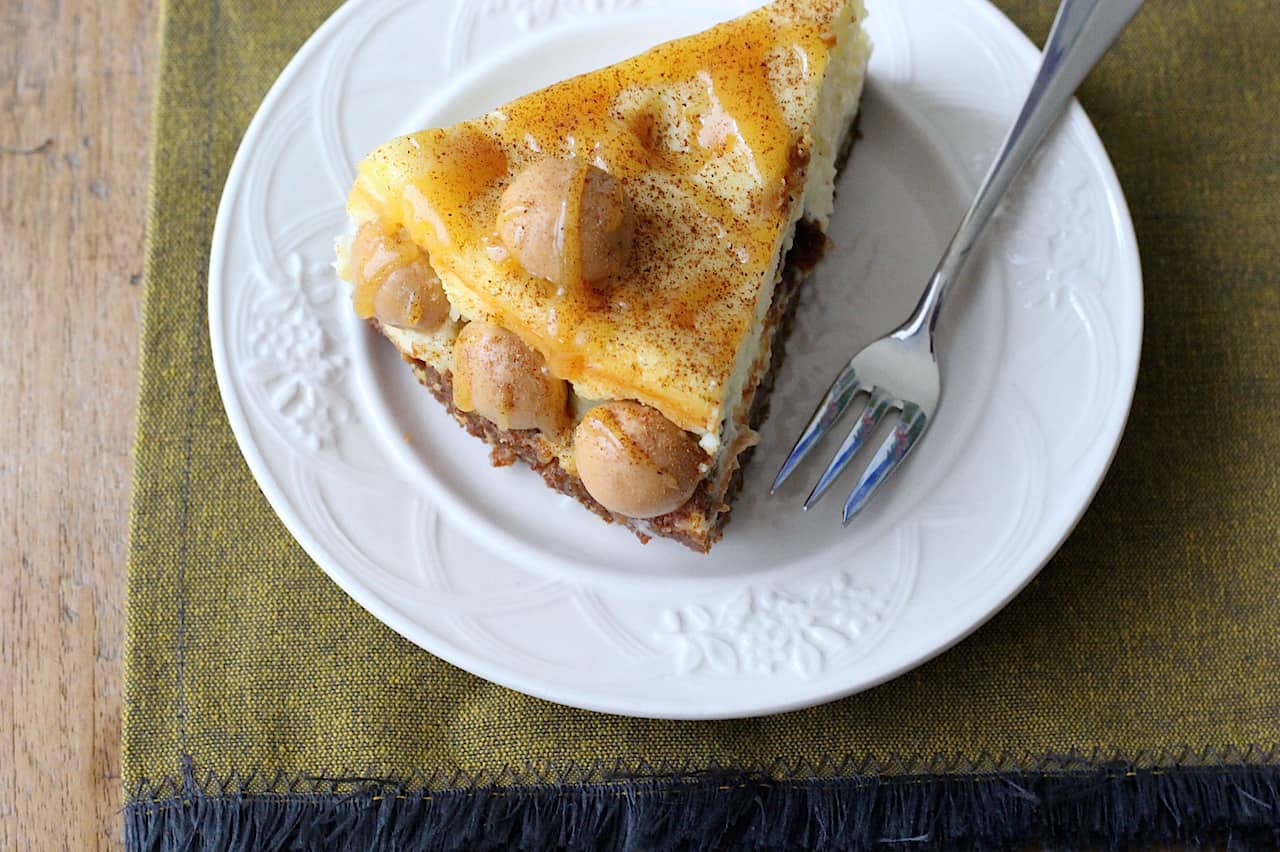 Salted caramel cheesecake met kruidnoten