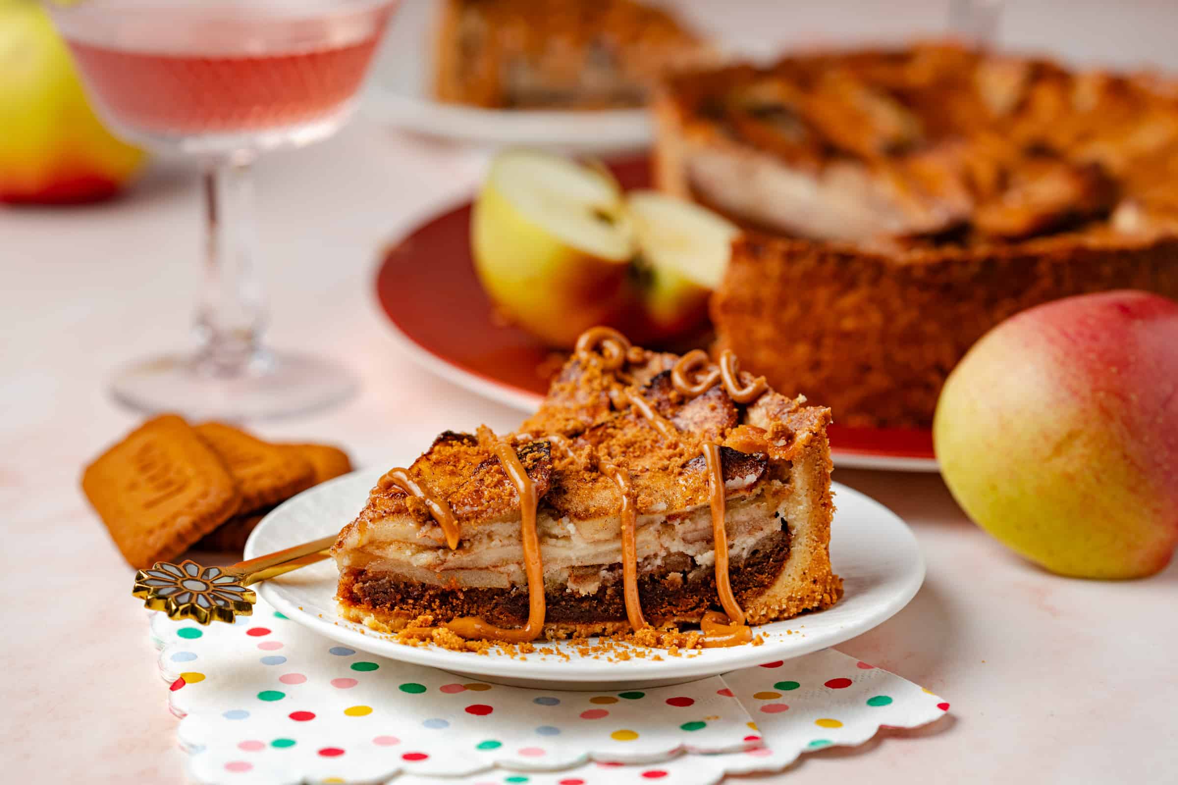 Appeltaart met speculoos en frangipane